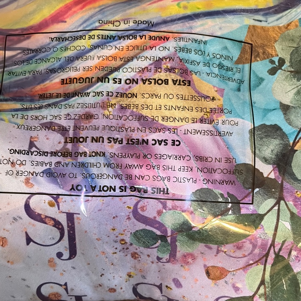 Sassy Jones 'Unicorn" Multicolor Floral Scarf